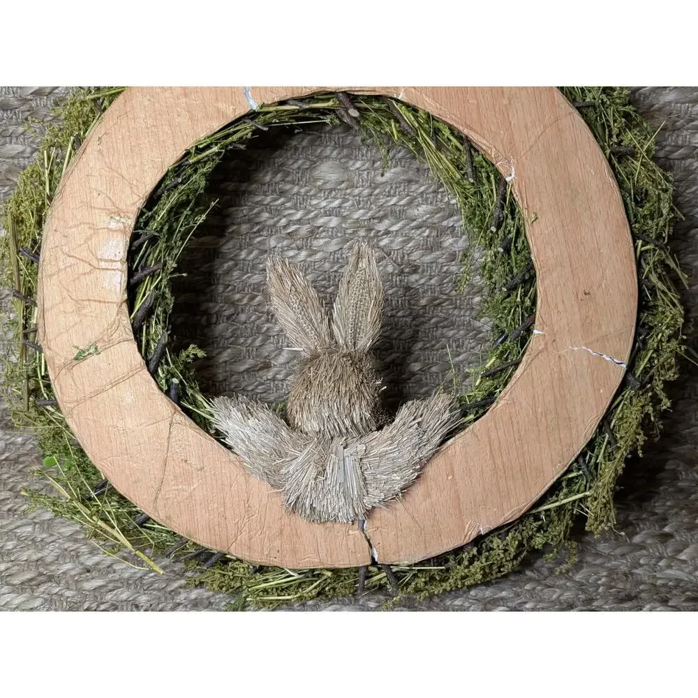 Easter Bunny Green Sage Holiday Wreath Door Decor 19